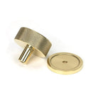 Polished Brass Brompton Cabinet Knob - 38mm (Plain) | From The Anvil-Cabinet Knobs-Yester Home