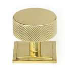 Polished Brass Brompton Cabinet Knob - 38mm (Square) | From The Anvil - Cabinet Knobs - From The Anvil - Yester Home