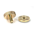 Polished Brass Brompton Centre Door Knob (Beehive) | From The Anvil-Centre Door Knobs-Yester Home