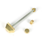 Polished Brass Brompton Door Knocker | From The Anvil-Bolt-Through Door Knockers-Yester Home