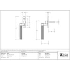 Polished Brass Brompton Espag - LH | From The Anvil - Espag. Fasteners - From The Anvil - Yester Home