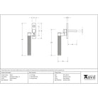 Polished Brass Brompton Espag - LH | From The Anvil-Espag. Fasteners-Yester Home