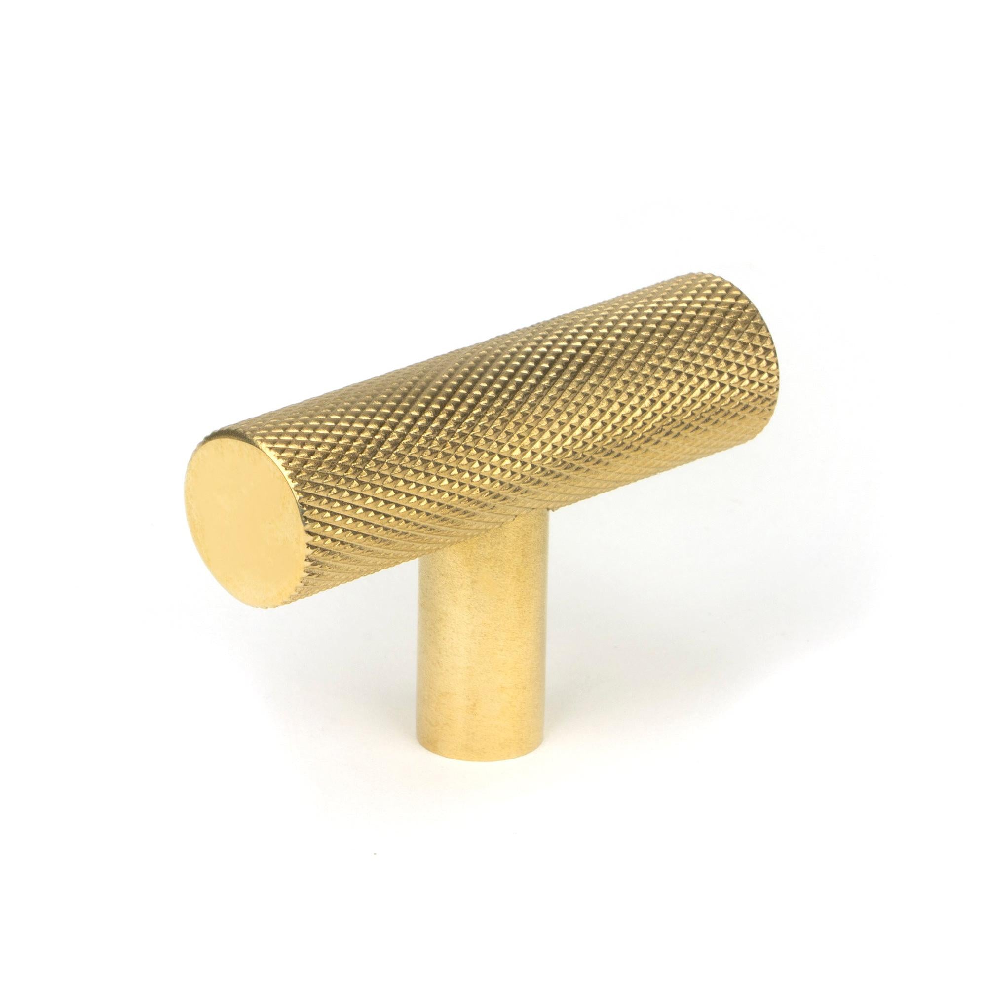 Polished Brass Brompton T-Bar | From The Anvil - Cabinet Knobs - From The Anvil - Yester Home