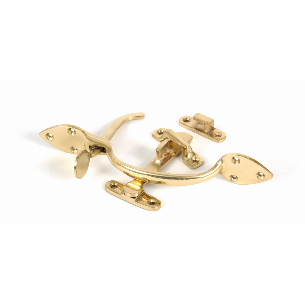 Polished Brass Cast Suffolk Latch Set | From The Anvil-Thumblatches-Yester Home