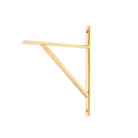 Polished Brass Chalfont Shelf Bracket (260mm x 200mm) | From The Anvil-Shelf Brackets-Yester Home