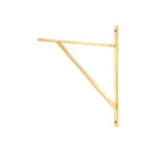 Polished Brass Chalfont Shelf Bracket (314mm x 250mm) | From The Anvil-Shelf Brackets-Yester Home