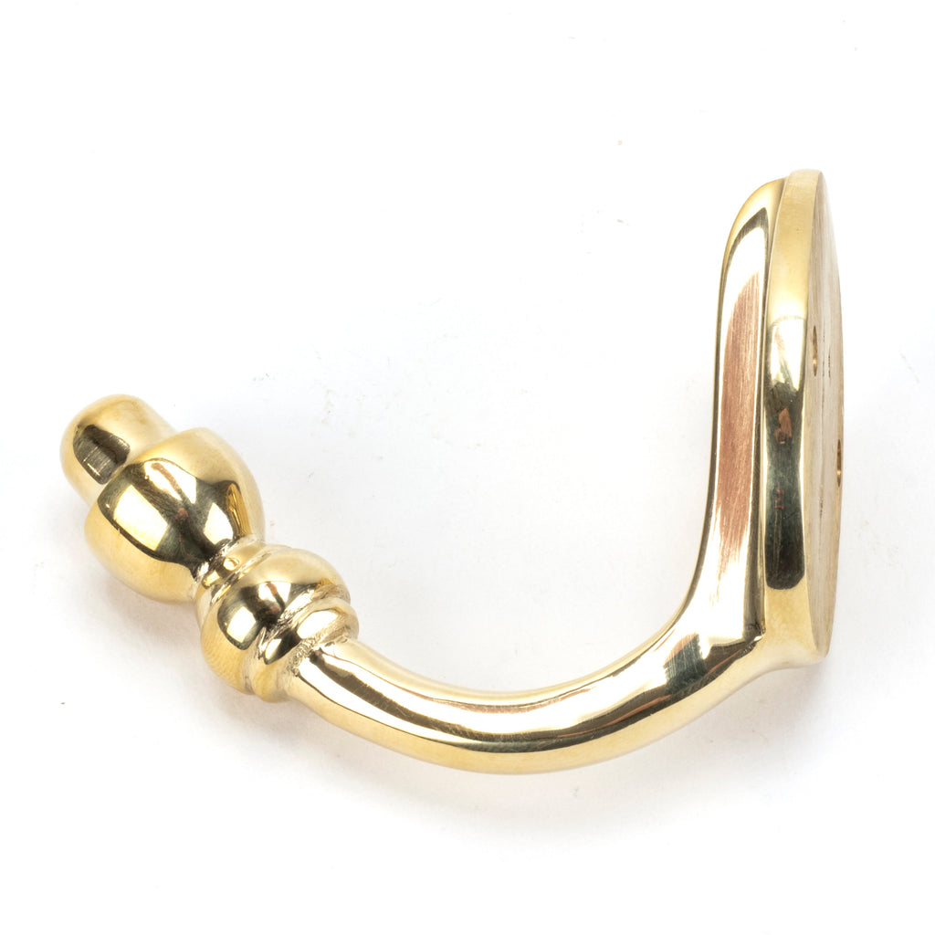 Polished Brass Coat Hook | From The Anvil