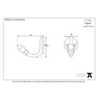 Polished Brass Coat Hook | From The Anvil-Coat Hooks-Yester Home