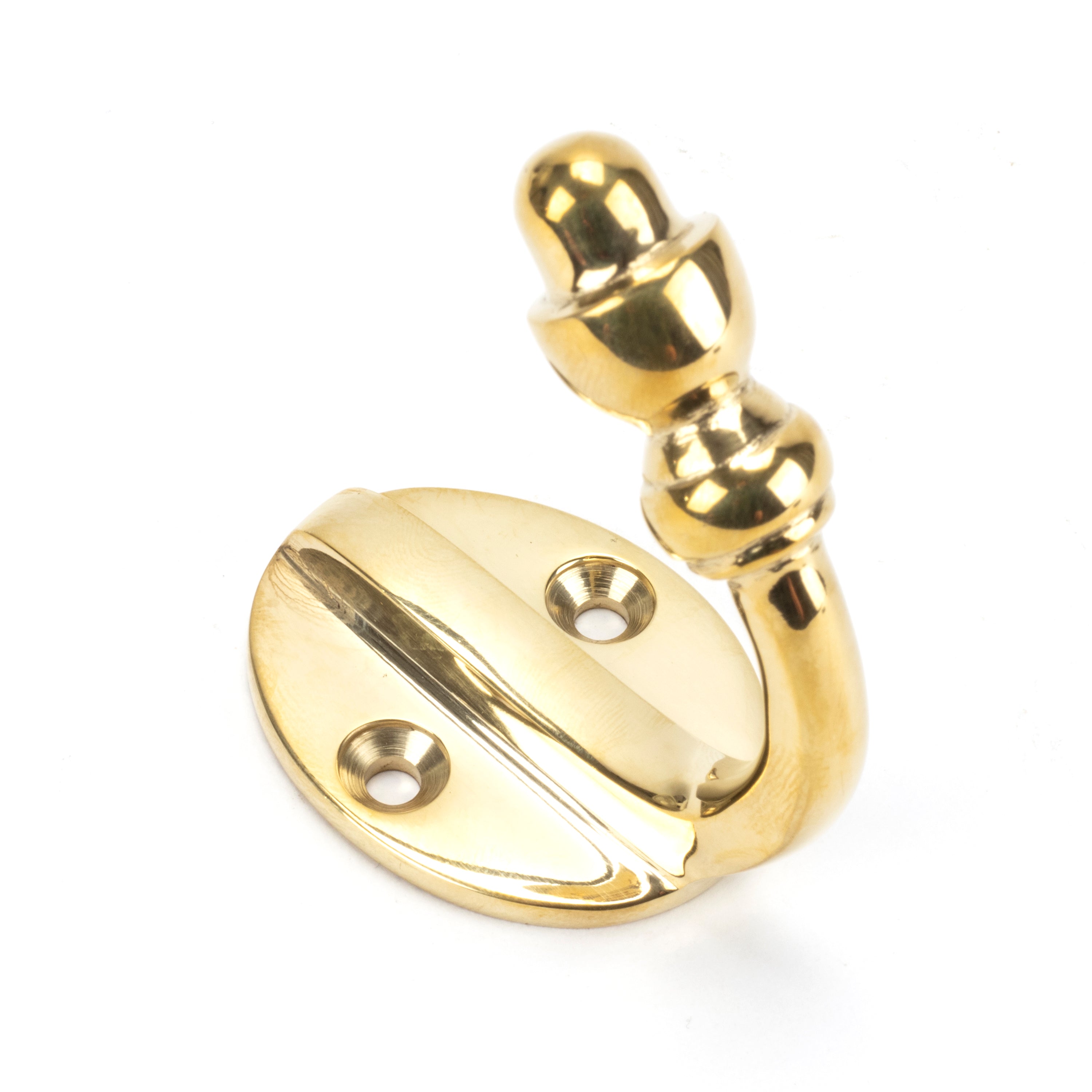 Polished Brass Coat Hook | From The Anvil-Coat Hooks-Yester Home