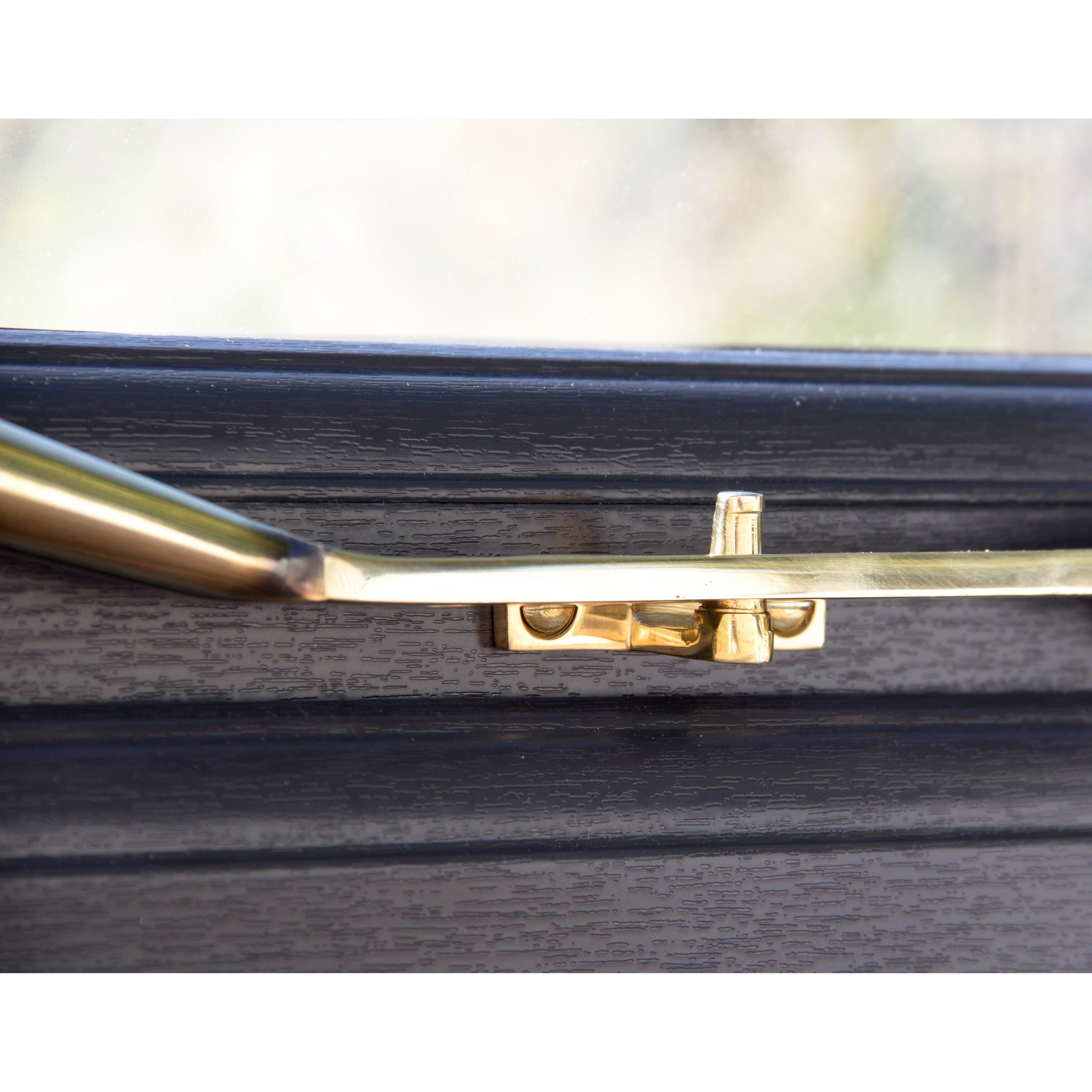 Polished Brass Cranked Stay Pin | From The Anvil-Stay Pins-Yester Home