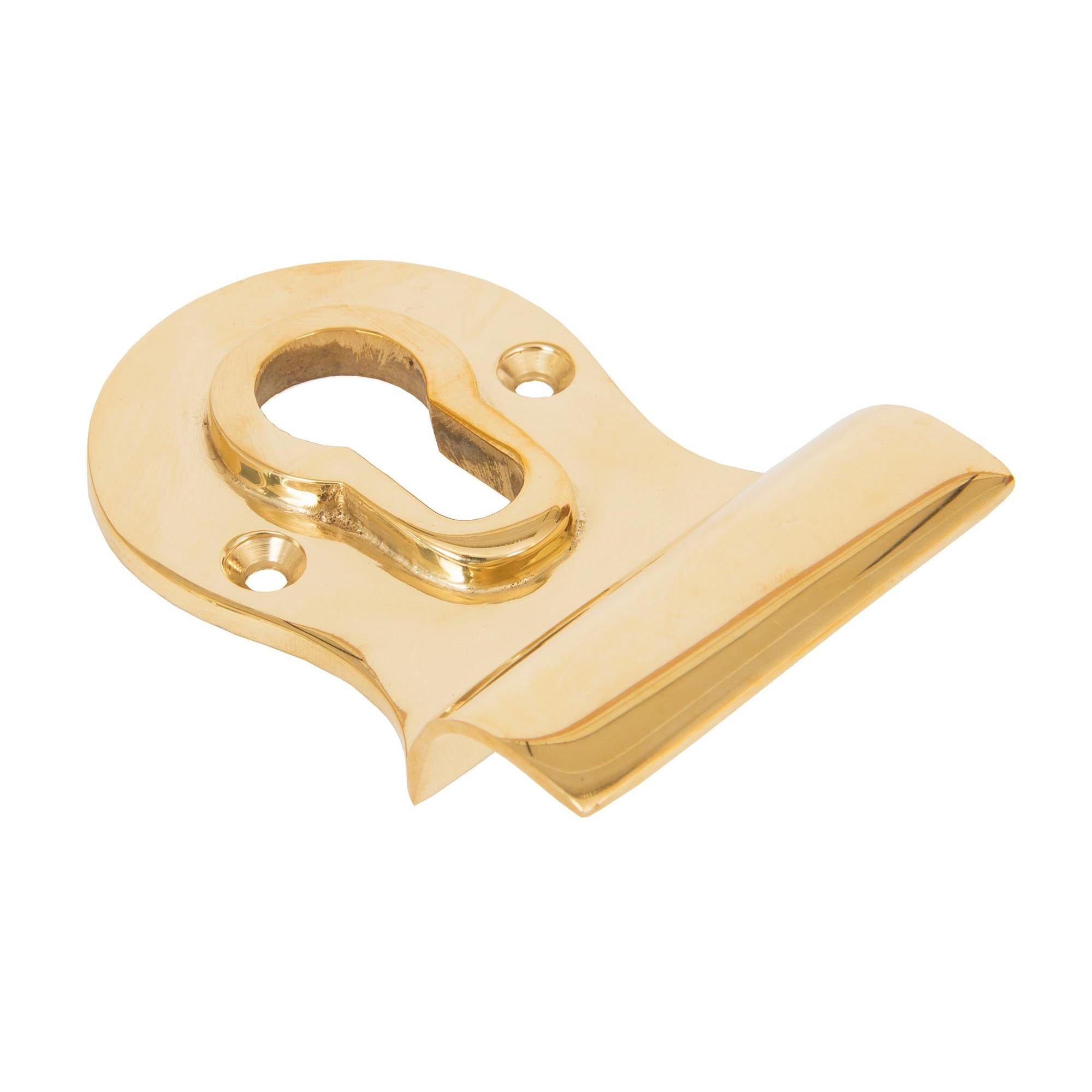 Polished Brass Euro Door Pull | From The Anvil - Euro Pulls - From The Anvil - Yester Home