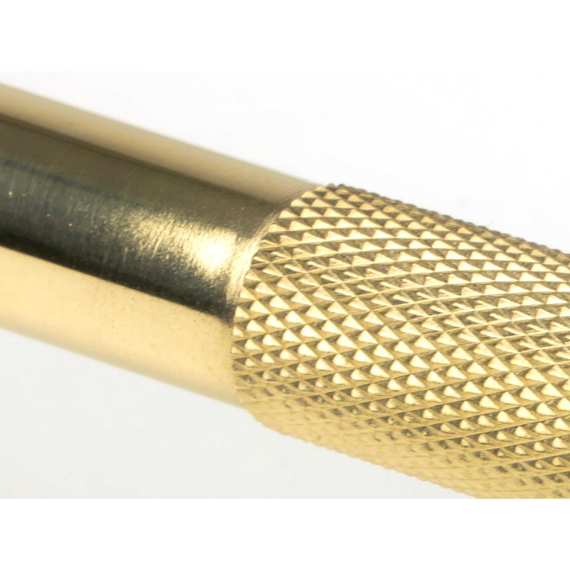 Polished Brass Half Brompton Pull Handle - Small | From The Anvil - Pull Handles - From The Anvil - Yester Home