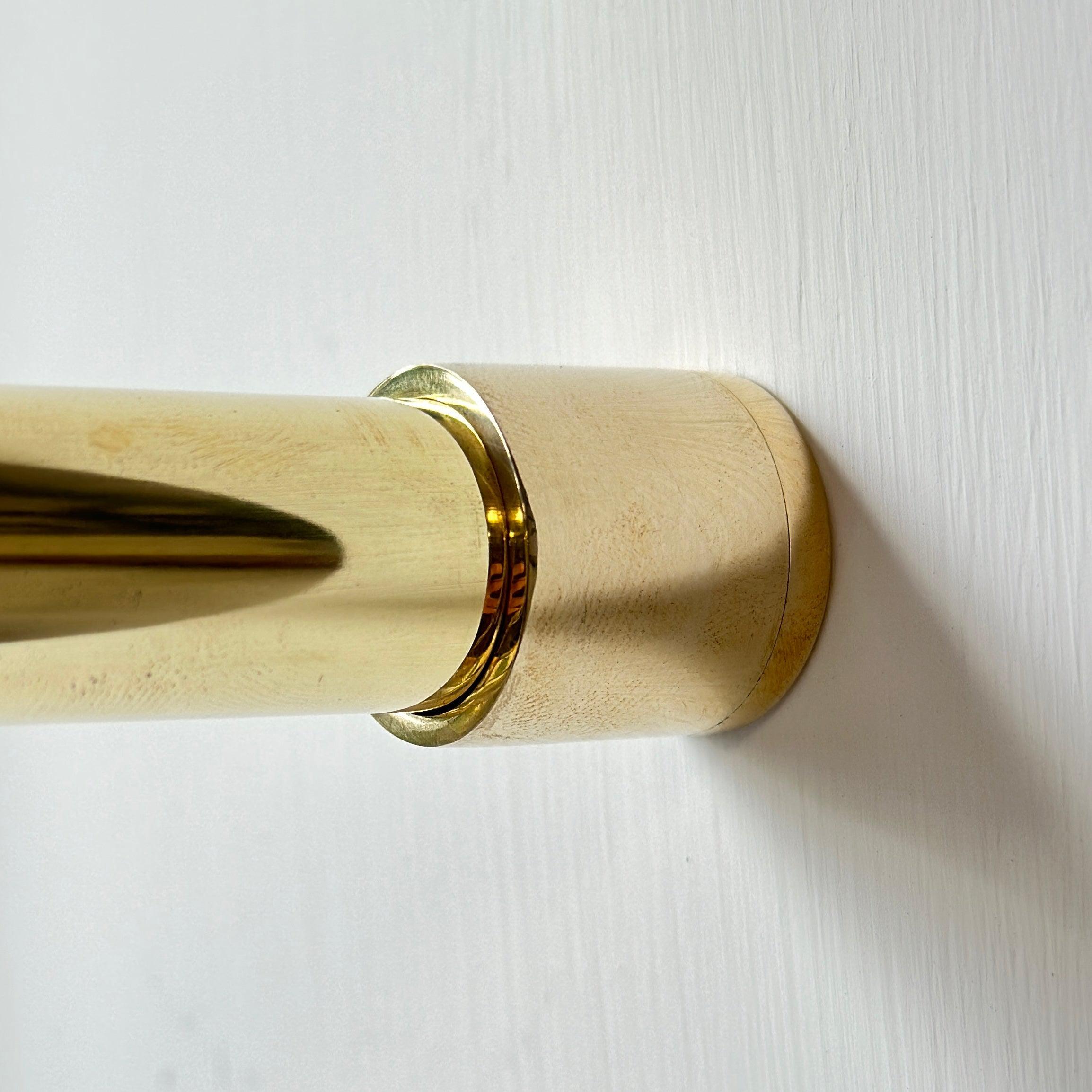 Polished Brass Hanging Rail-Hook Rails-Yester Home