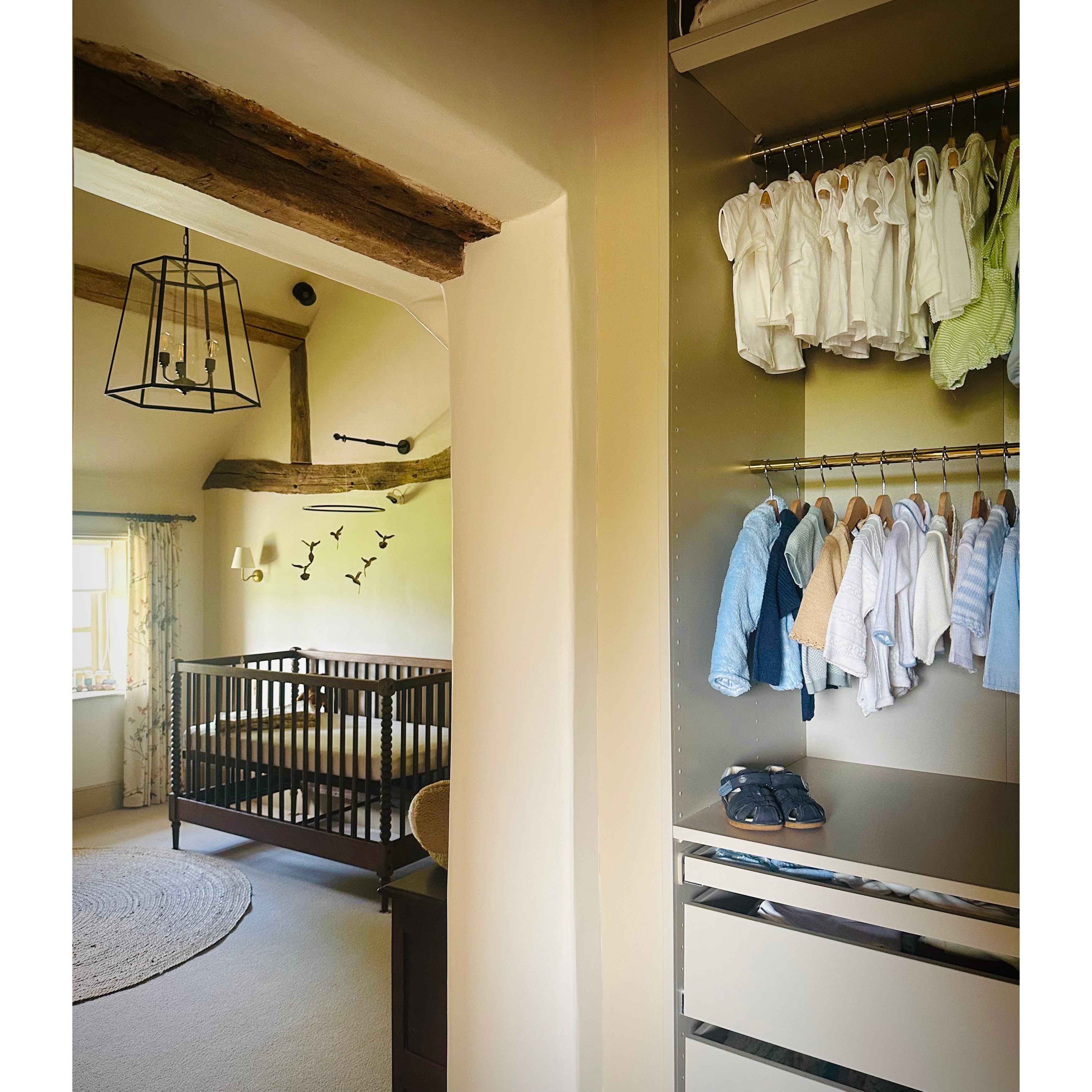 Polished Brass Hanging Rail - Hook Rails - Yester Home - Yester Home