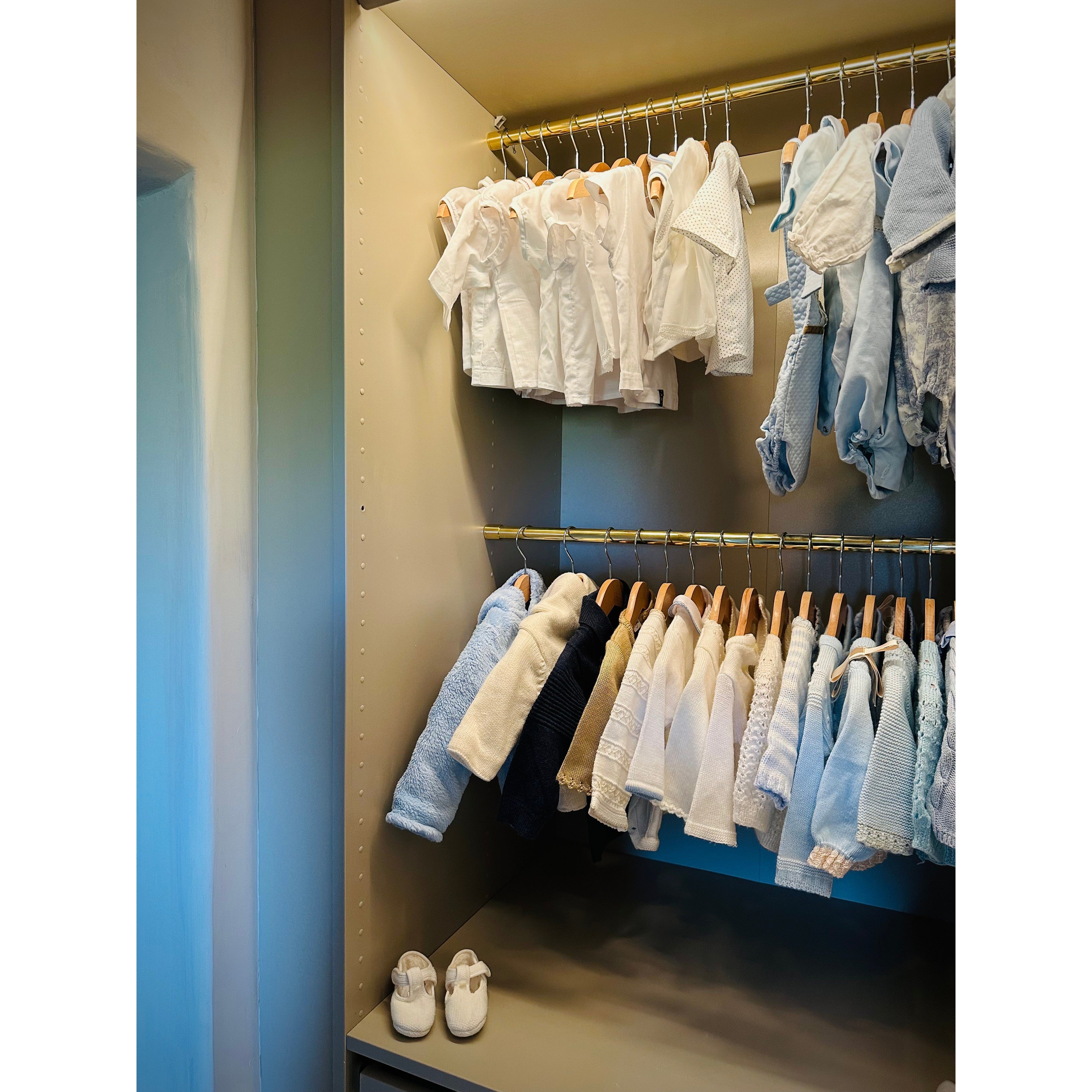 Polished Brass Hanging Rail - Hook Rails - Yester Home - Yester Home