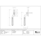Polished Brass Hinton Espag - LH | From The Anvil-Espag. Fasteners-Yester Home