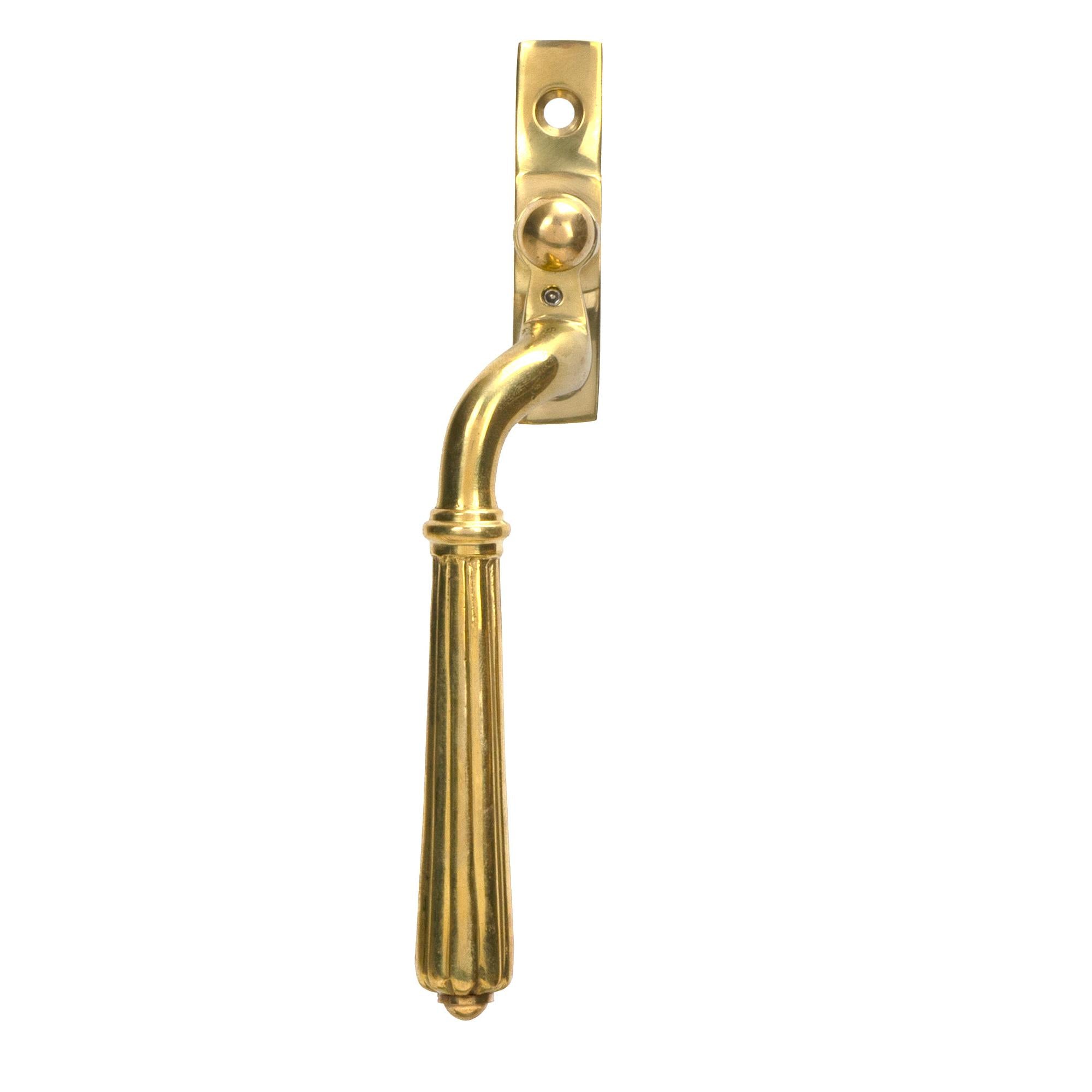 Polished Brass Hinton Espag - LH | From The Anvil - Espag. Fasteners - From The Anvil - Yester Home