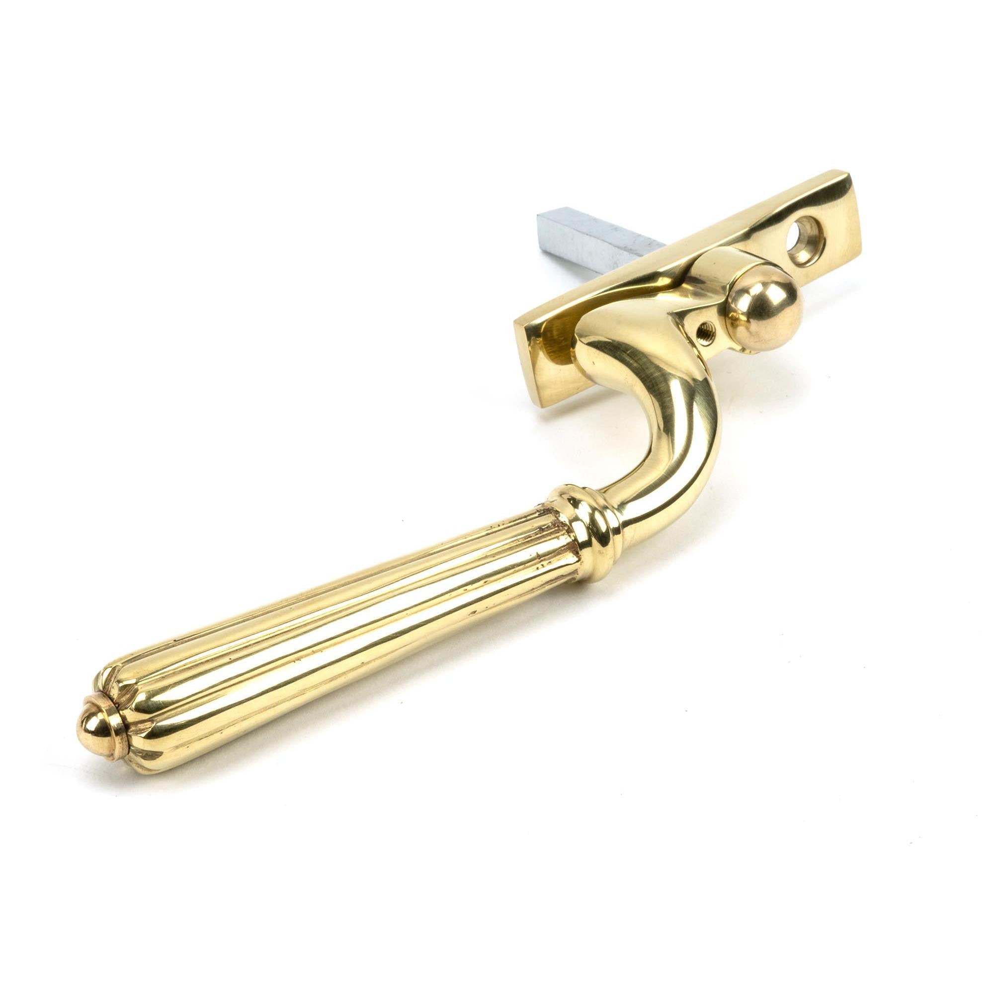 Polished Brass Hinton Espag - RH | From The Anvil - Espag. Fasteners - From The Anvil - Yester Home