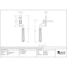 Polished Brass Hinton Espag - RH | From The Anvil - Espag. Fasteners - From The Anvil - Yester Home