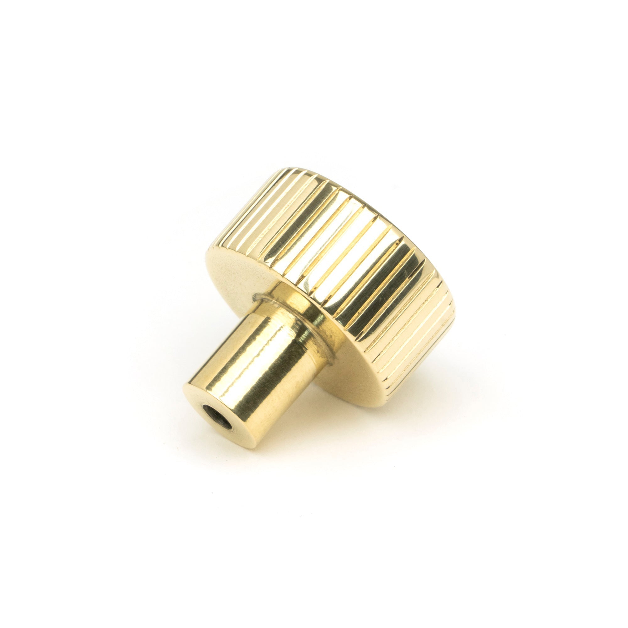 Polished Brass Judd Cabinet Knob - 25mm (No Rose) | From The Anvil-Cabinet Knobs-Yester Home