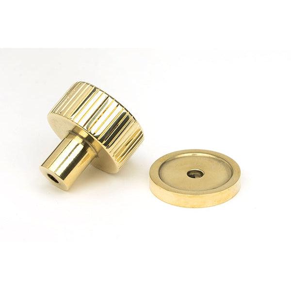 Polished Brass Judd Cabinet Knob - 25mm (Plain) | From The Anvil-Cabinet Knobs-Yester Home