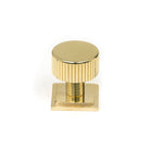 Polished Brass Judd Cabinet Knob - 25mm (Square) | From The Anvil-Cabinet Knobs-Yester Home