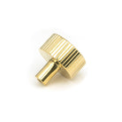 Polished Brass Judd Cabinet Knob - 32mm (No Rose) | From The Anvil - Cabinet Knobs - From The Anvil - Yester Home