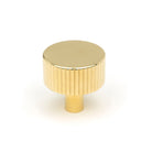 Polished Brass Judd Cabinet Knob - 32mm (No Rose) | From The Anvil-Cabinet Knobs-Yester Home