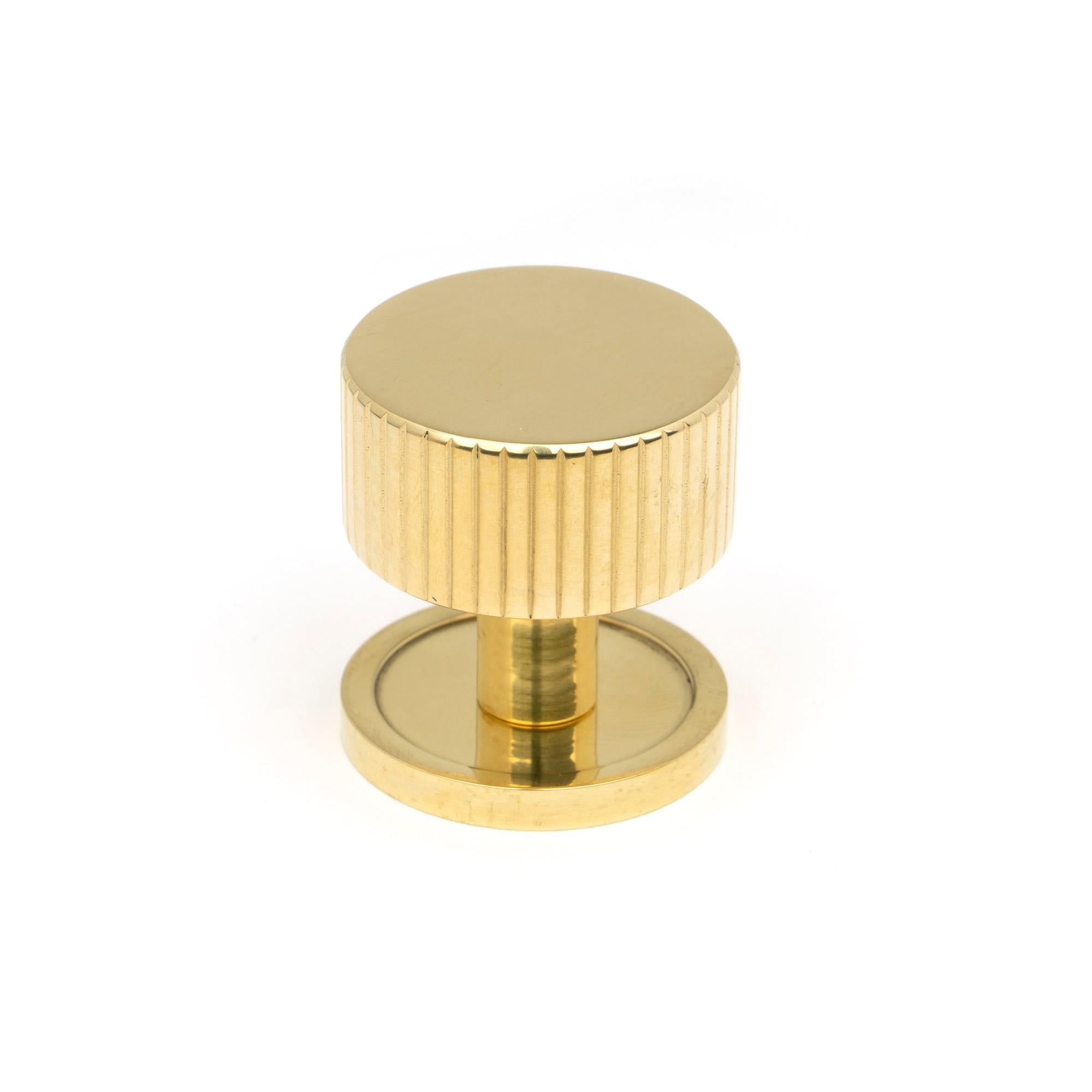 Polished Brass Judd Cabinet Knob - 32mm (Plain) | From The Anvil - Cabinet Knobs - From The Anvil - Yester Home
