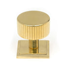 Polished Brass Judd Cabinet Knob - 32mm (Square) | From The Anvil - Cabinet Knobs - From The Anvil - Yester Home
