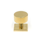 Polished Brass Judd Cabinet Knob - 32mm (Square) | From The Anvil-Cabinet Knobs-Yester Home