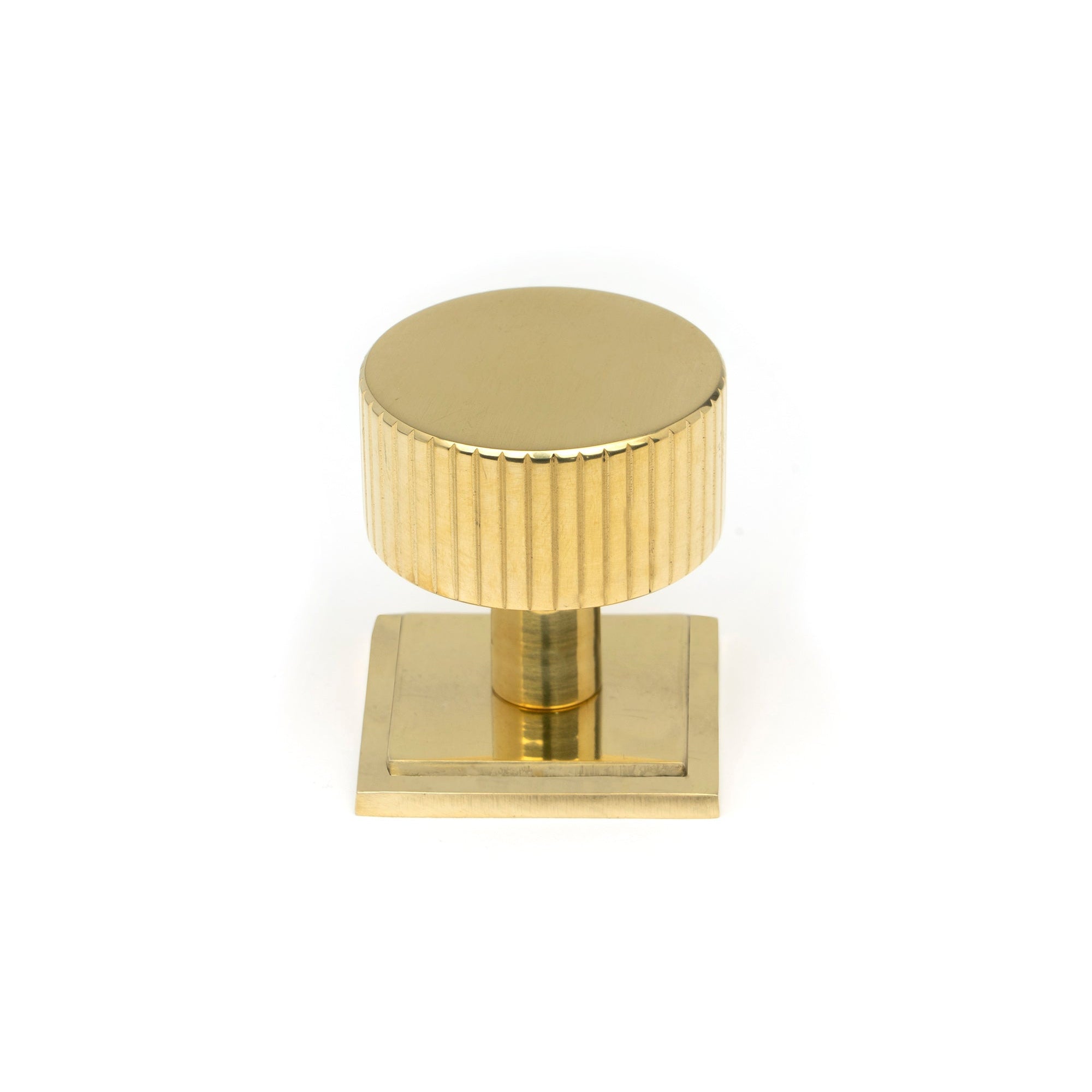 Polished Brass Judd Cabinet Knob - 32mm (Square) | From The Anvil-Cabinet Knobs-Yester Home