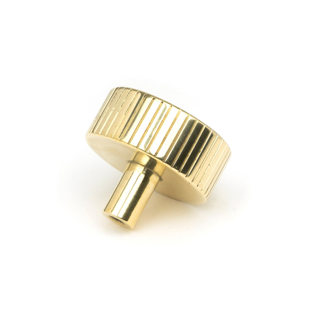 Polished Brass Judd Cabinet Knob - 38mm (No Rose) | From The Anvil-Cabinet Knobs-Yester Home