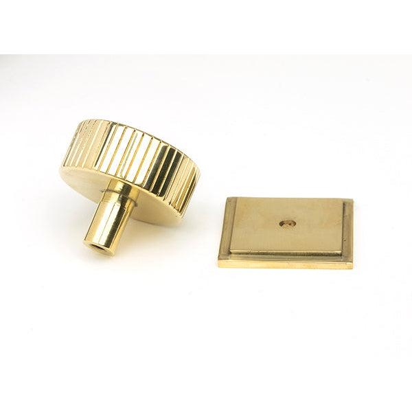 Polished Brass Judd Cabinet Knob - 38mm (Square) | From The Anvil-Cabinet Knobs-Yester Home