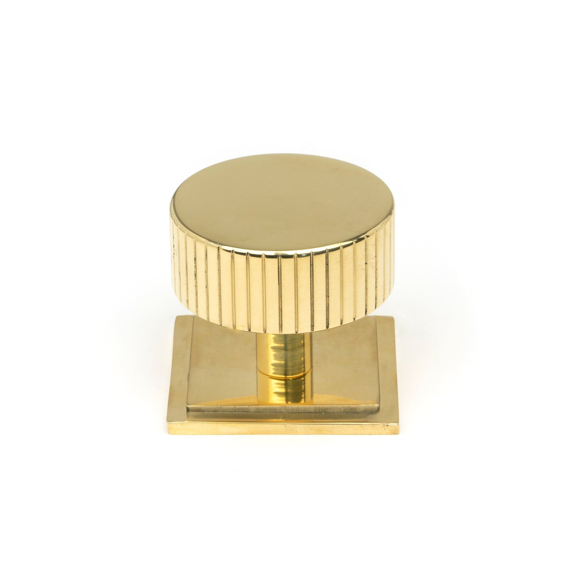 Polished Brass Judd Cabinet Knob - 38mm (Square) | From The Anvil-Cabinet Knobs-Yester Home