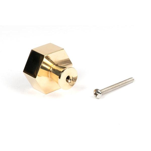 Polished Brass Kahlo Cabinet Knob - 38mm | From The Anvil-Cabinet Knobs-Yester Home