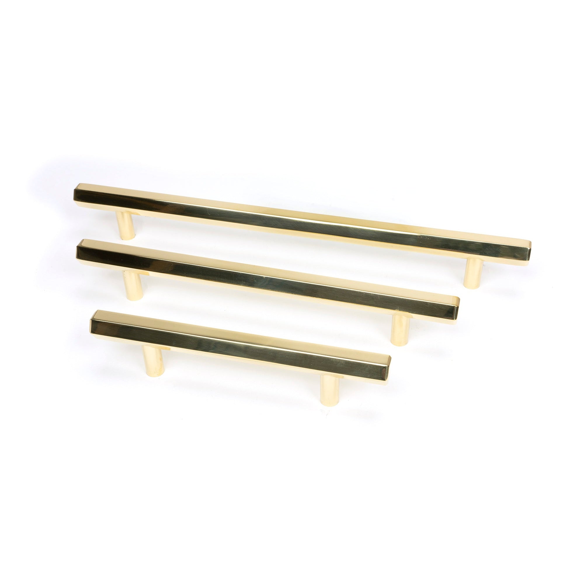 Polished Brass Kahlo Pull Handle - Small | From The Anvil-Pull Handles-Yester Home