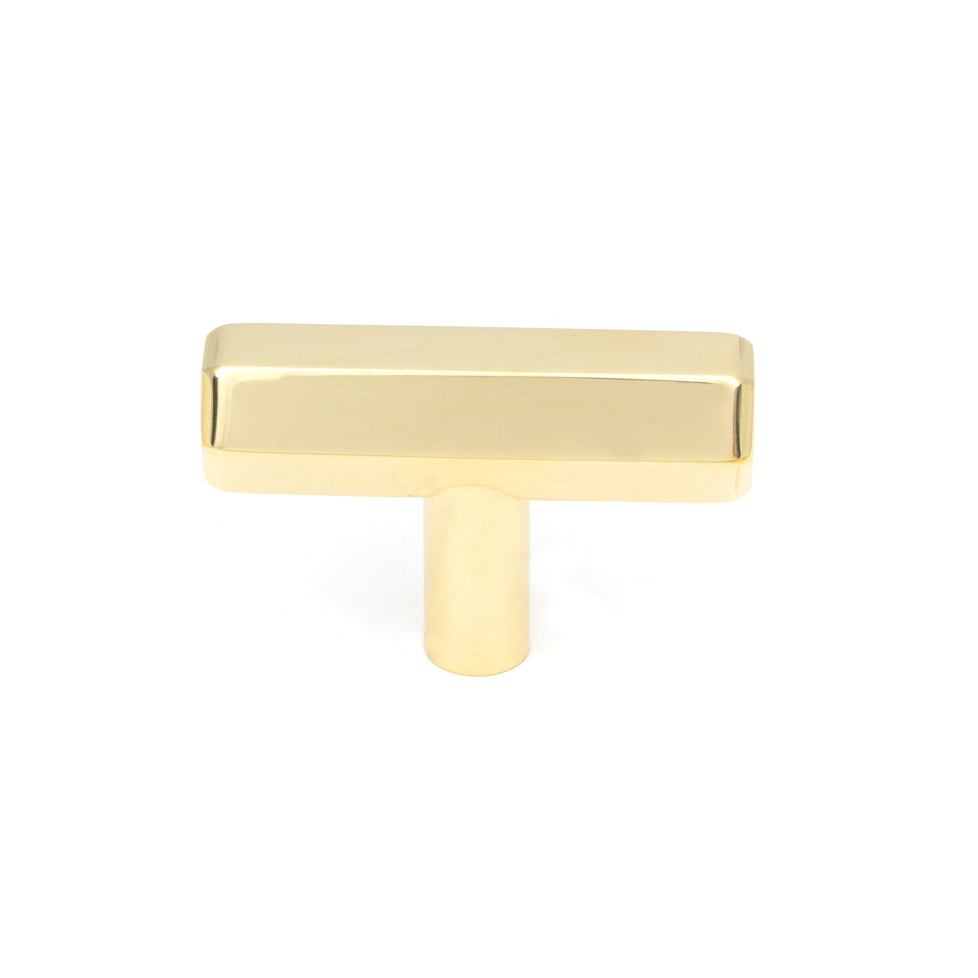 Polished Brass Kahlo T-Bar | From The Anvil-Cabinet Knobs-Yester Home