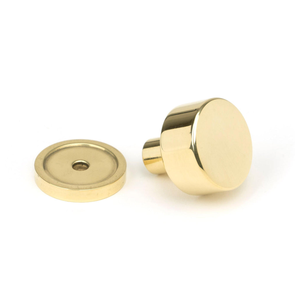 Polished Brass Kelso Cabinet Knob - 25mm (Plain) | From The Anvil - Cabinet Knobs - From The Anvil - Yester Home