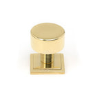Polished Brass Kelso Cabinet Knob - 25mm (Square) | From The Anvil - Cabinet Knobs - From The Anvil - Yester Home