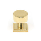Polished Brass Kelso Cabinet Knob - 25mm (Square) | From The Anvil-Cabinet Knobs-Yester Home