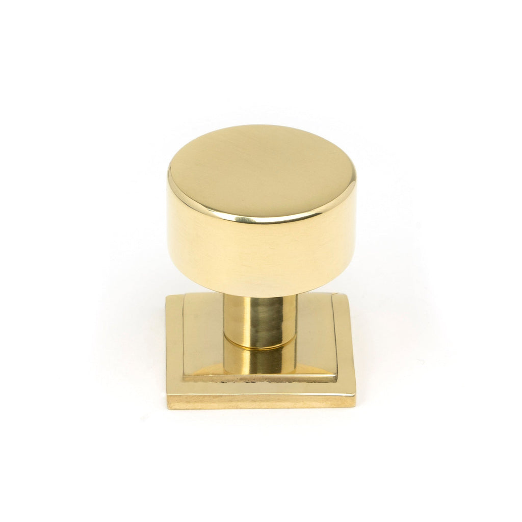 Polished Brass Kelso Cabinet Knob - 25mm (Square) | From The Anvil-Cabinet Knobs-Yester Home