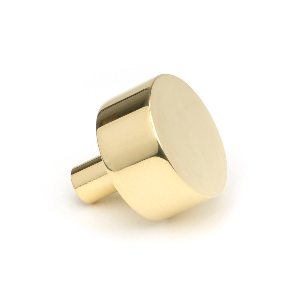 Polished Brass Kelso Cabinet Knob - 32mm (No Rose) | From The Anvil-Cabinet Knobs-Yester Home