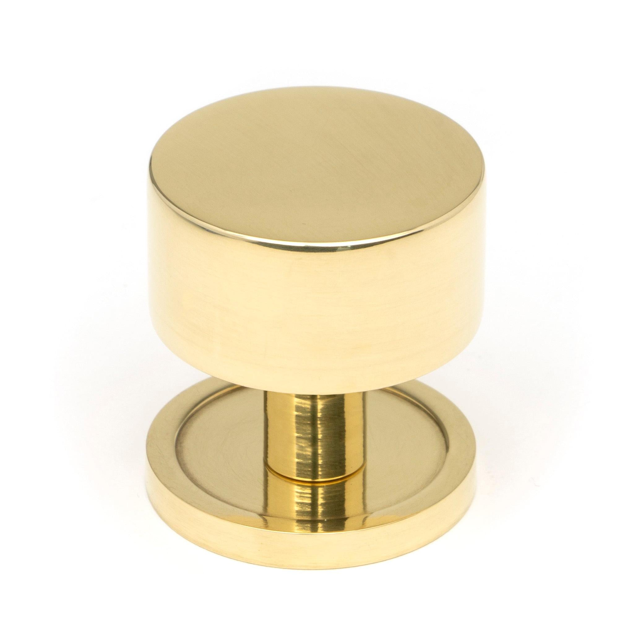 Polished Brass Kelso Cabinet Knob - 32mm (Plain) | From The Anvil - Cabinet Knobs - From The Anvil - Yester Home