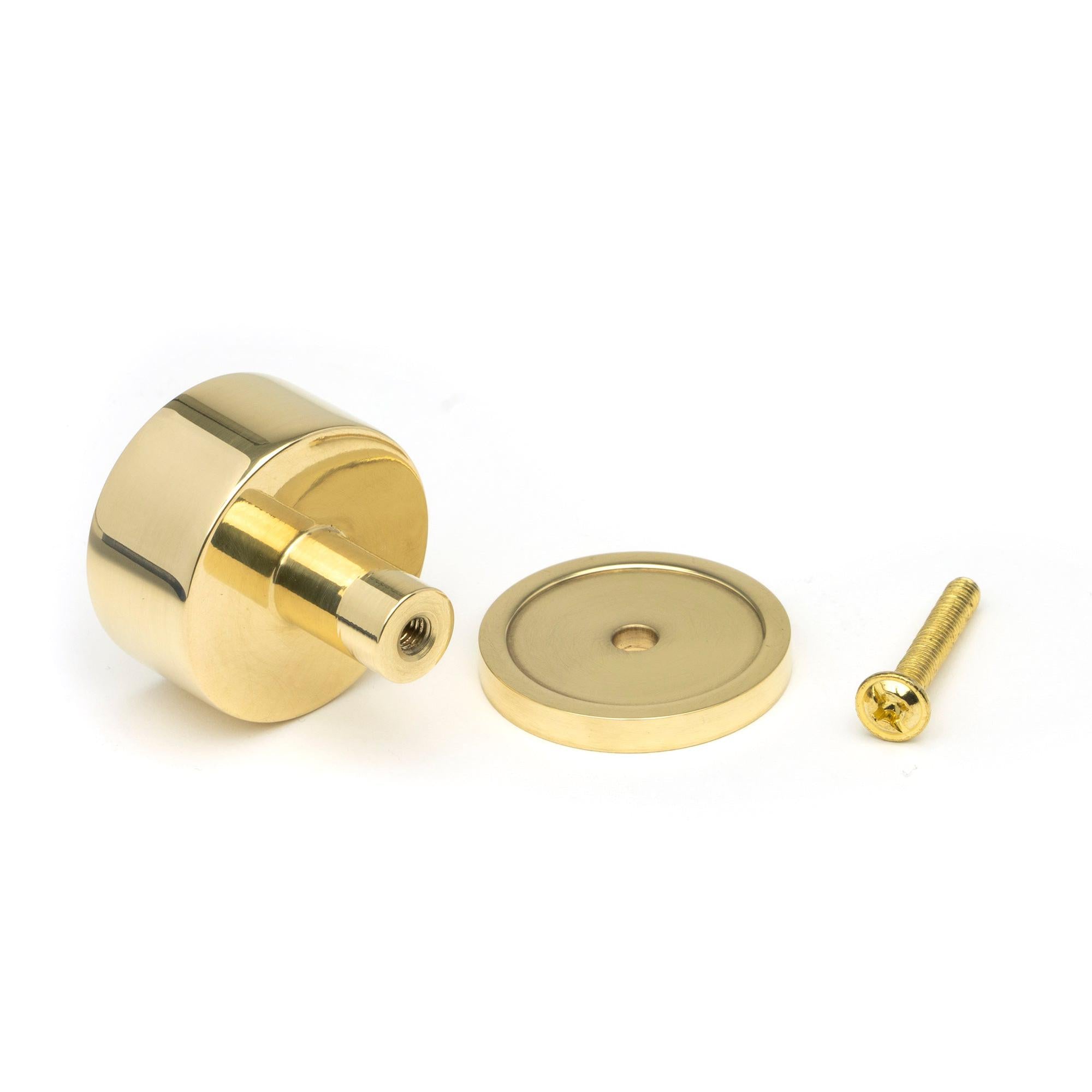 Polished Brass Kelso Cabinet Knob - 32mm (Plain) | From The Anvil - Cabinet Knobs - From The Anvil - Yester Home