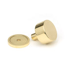 Polished Brass Kelso Cabinet Knob - 32mm (Plain) | From The Anvil-Cabinet Knobs-Yester Home