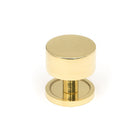 Polished Brass Kelso Cabinet Knob - 32mm (Plain) | From The Anvil-Cabinet Knobs-Yester Home