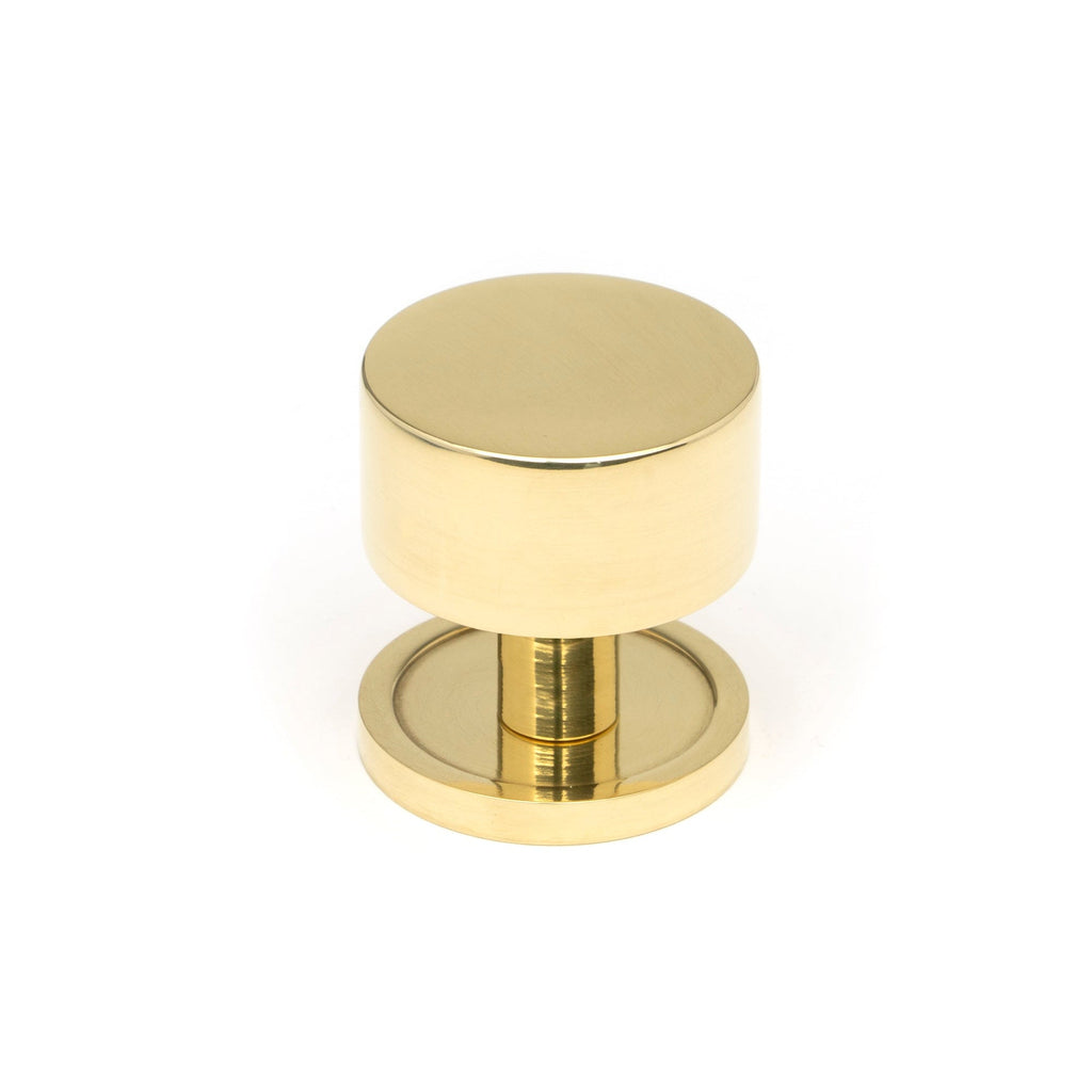 Polished Brass Kelso Cabinet Knob - 32mm (Plain) | From The Anvil-Cabinet Knobs-Yester Home