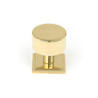 Polished Brass Kelso Cabinet Knob - 32mm (Square) | From The Anvil - Cabinet Knobs - From The Anvil - Yester Home