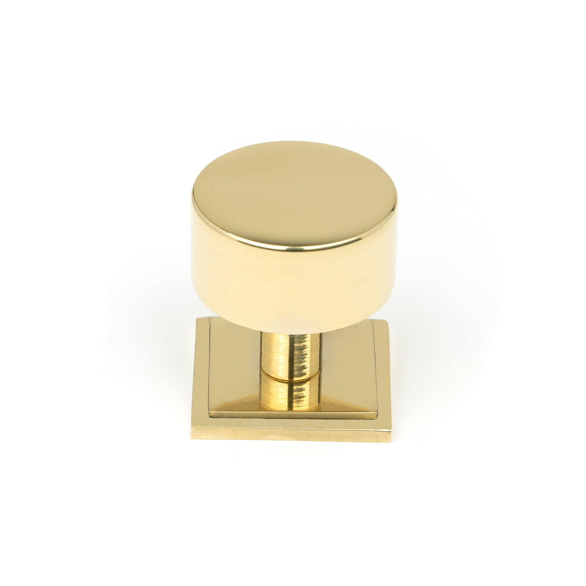 Polished Brass Kelso Cabinet Knob - 32mm (Square) | From The Anvil - Cabinet Knobs - From The Anvil - Yester Home